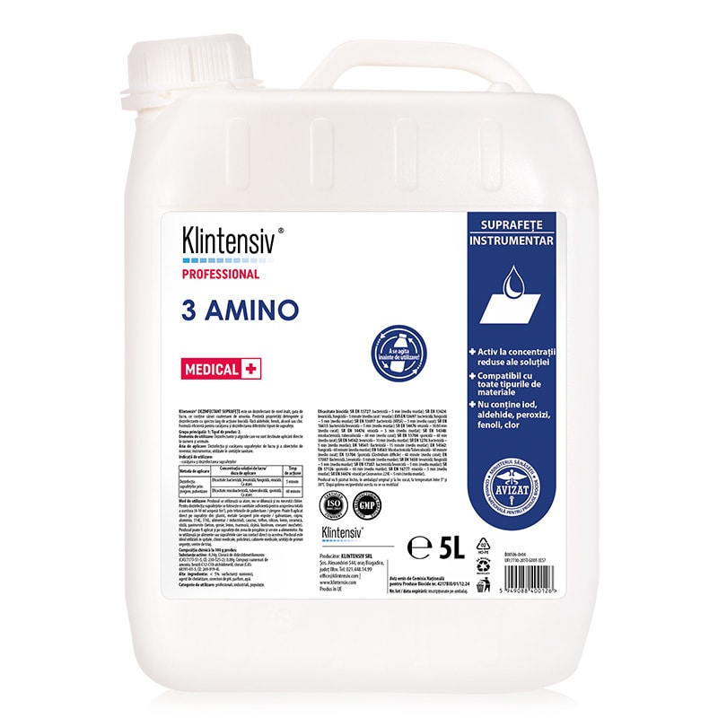 KLINTENSIV® 3-Amino – Dezinfectant concentrat pentru suprafete, 5 litri