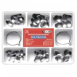 Kit 100 matrici sectionale asortate 0.5mm hard + 2 inele TorVM 1398