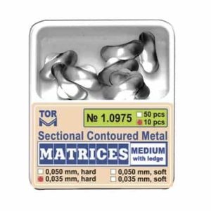 Matrici sectionale0. 5mm medium cu bordura soft 50 bucati TorVM 10975