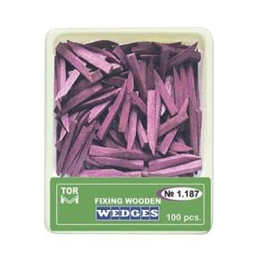 Pene lemn interdentare dure lungi mov 100 bucati TorVM 1187
