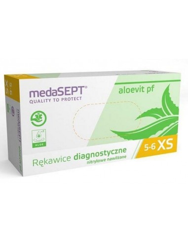 Manusi Premium ALOE VERA Nitril 100buc - Medasept